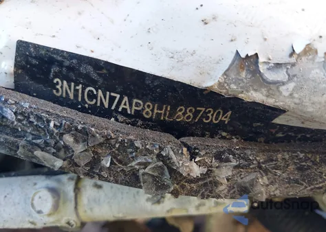 2017 Nissan Versa 1.6 Sv z USA, uszkodzony, nr VIN 3N1CN7AP8HL887304